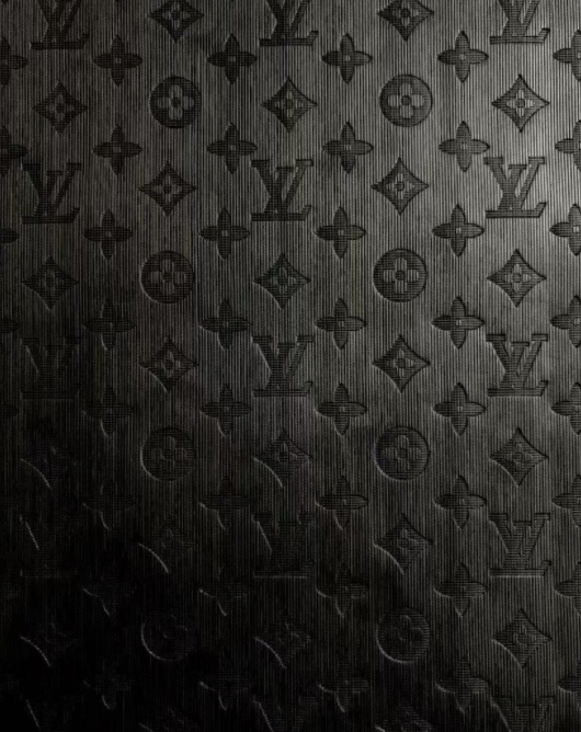 Black Texture Louis Vuitton LV Leather Sheet for Crafts DIY