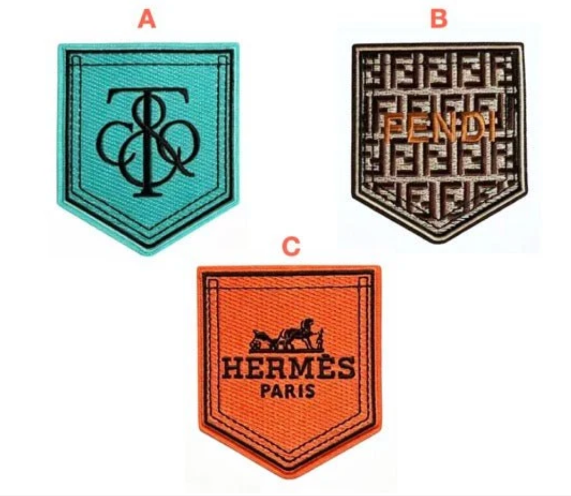 Embroidery Pocket Patches Custom Clothing Jackets