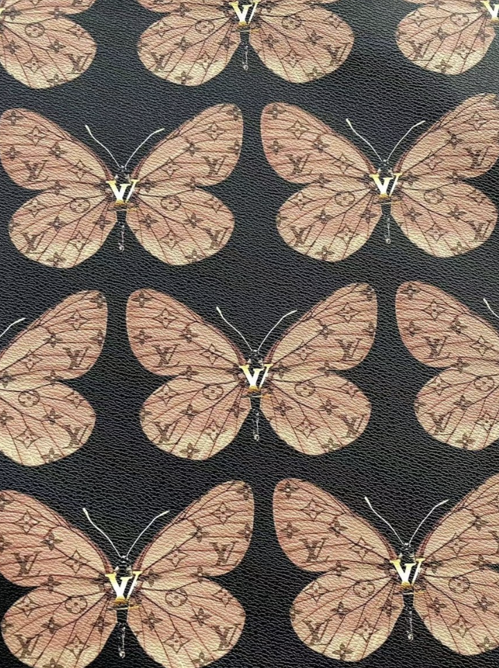 Butterfly Louis Vuitton Custom Leather Sheet for Car Upholstery Sneakerhead