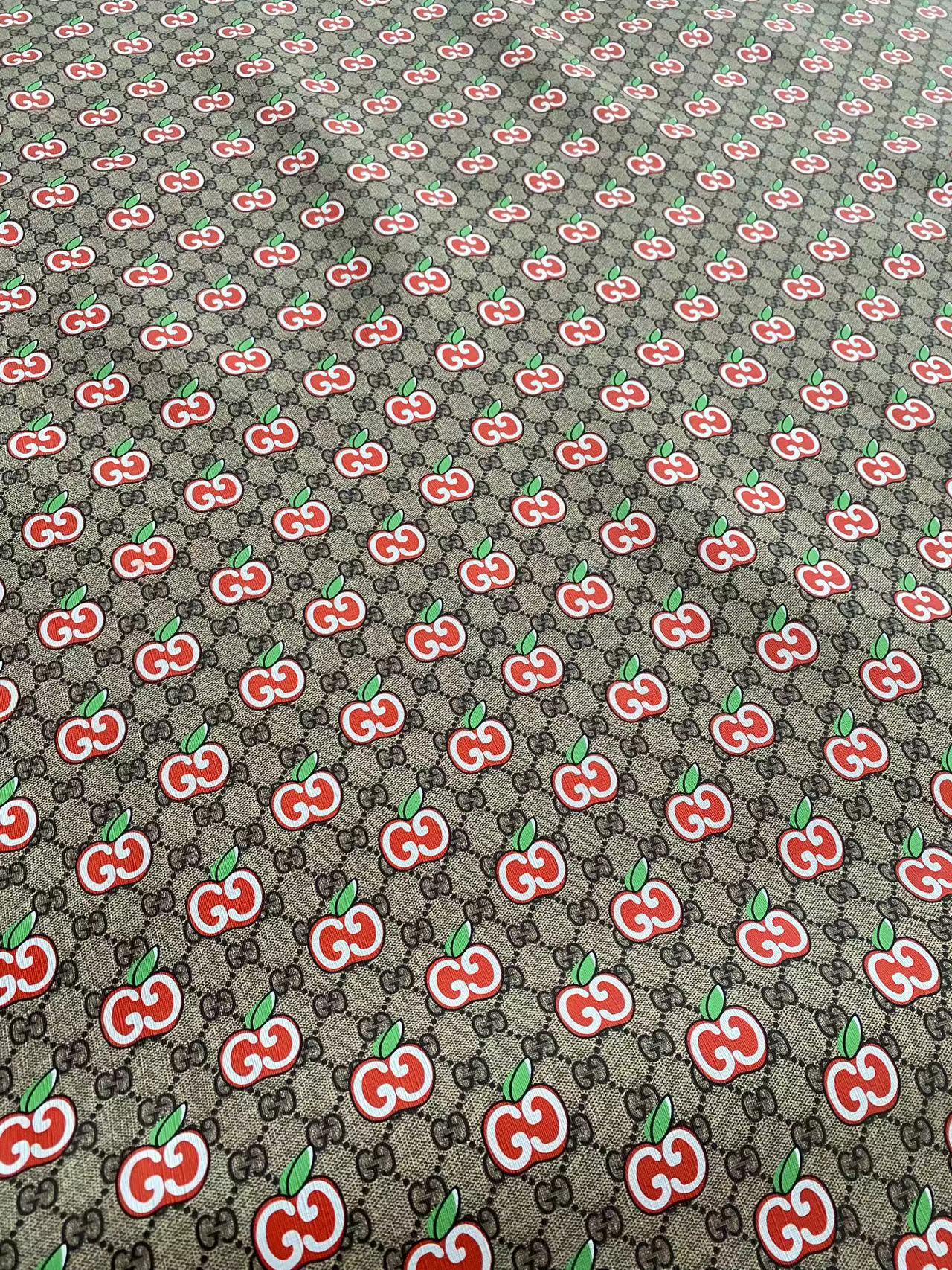 Gucci Apple New Designer Fabric Leather Sheet for Sneakers