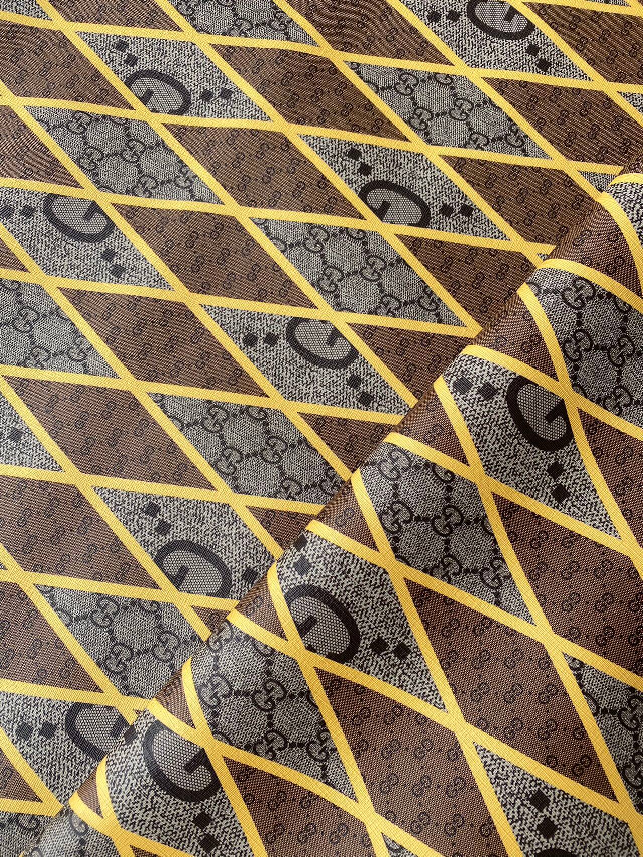 Custom sneakers Gucci Designer Faux Leather for Handmade DIY Sewing Upholstery Projects