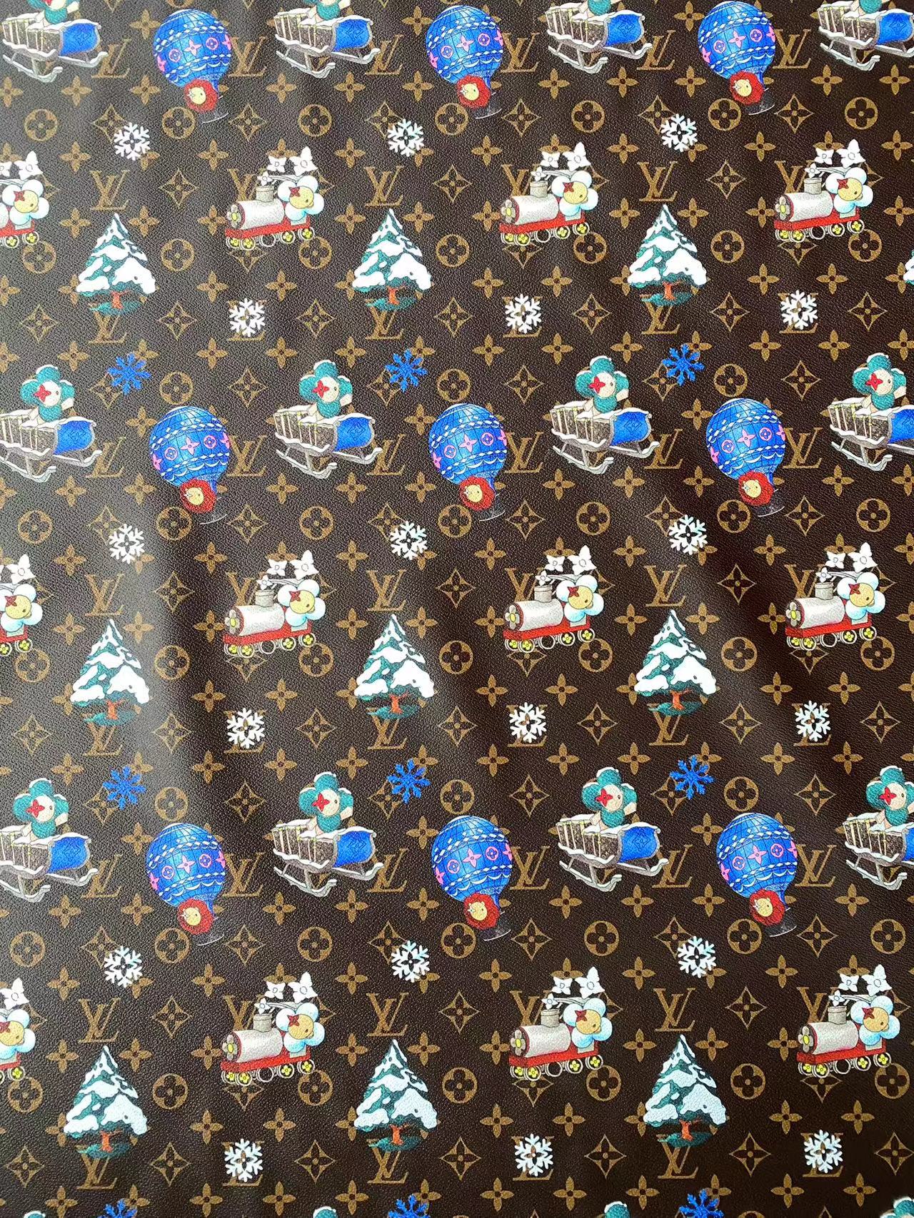 Louis Vuitton Cartoon Faux Leather Sheet Shoe Sneaker Fabric