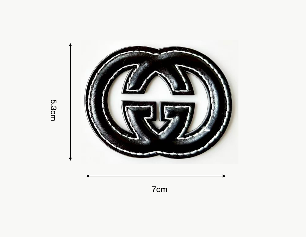 Gucci Vintage Leather Tag Label Patch for Handmade Crafts DIY