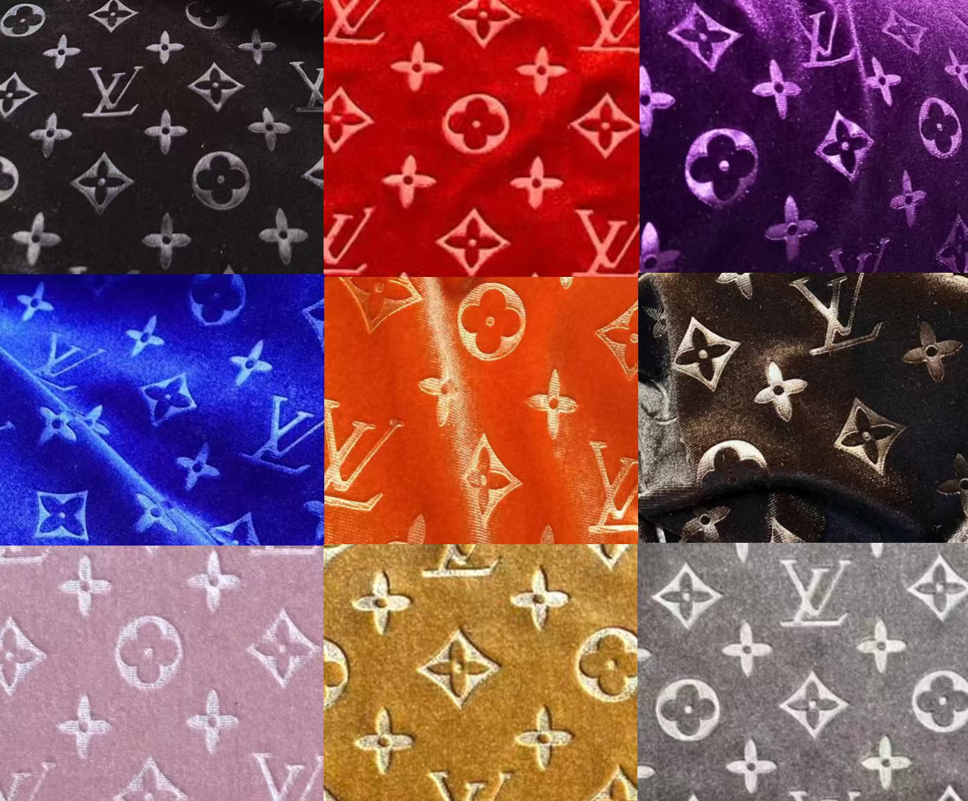LV Velvet Shoe Sneaker Fabric