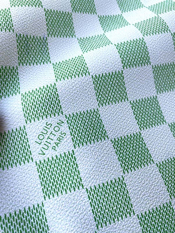 Fresh Green Damier LV Wallet Leather Custom Designer Fabric