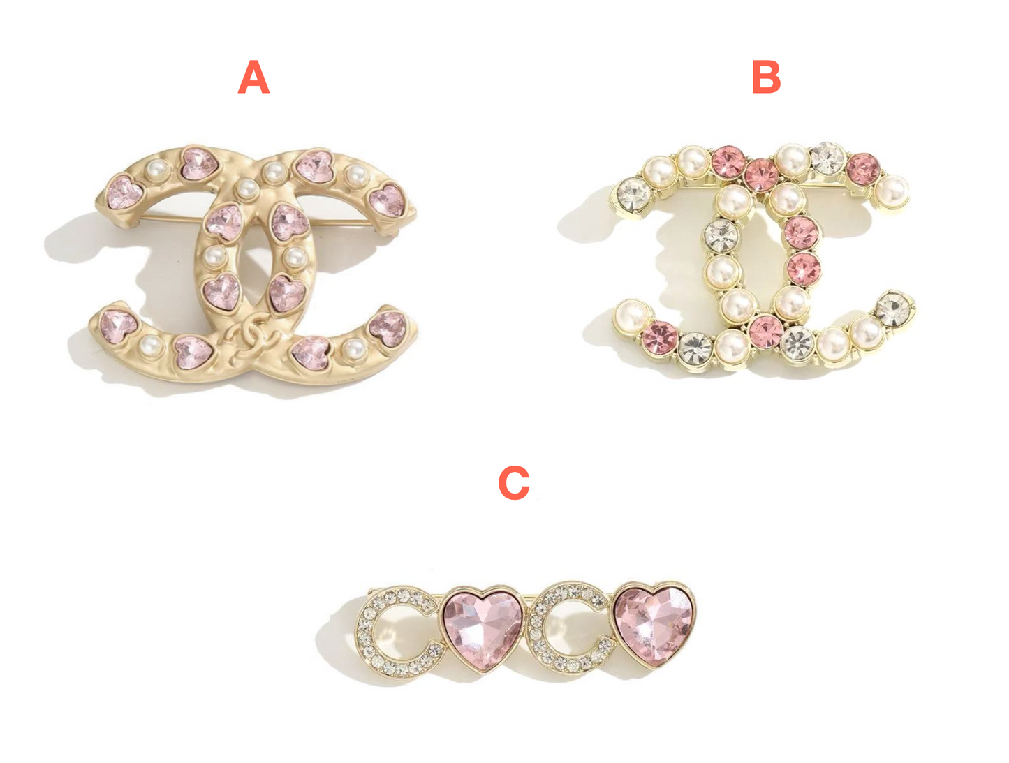 Designer Inspired Chanel Brooches for Women