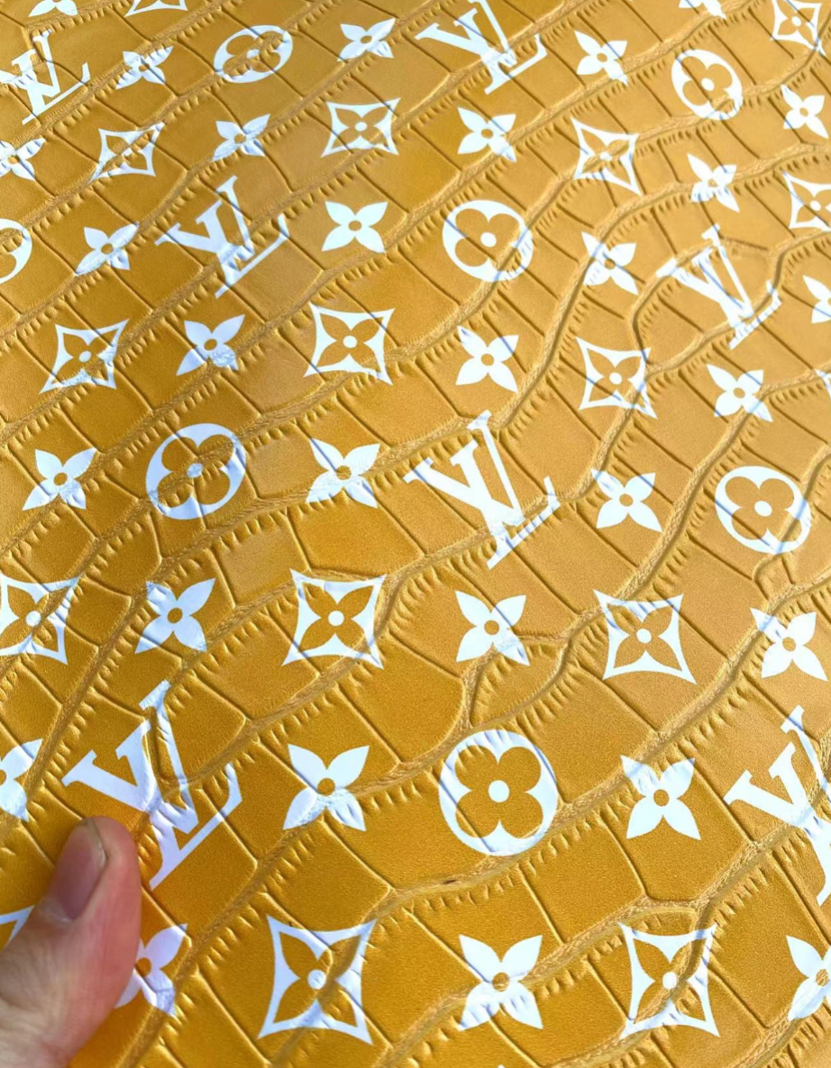 Yellow Crocodile Alligator Louis Vuitton LV for Custom Bag Repair
