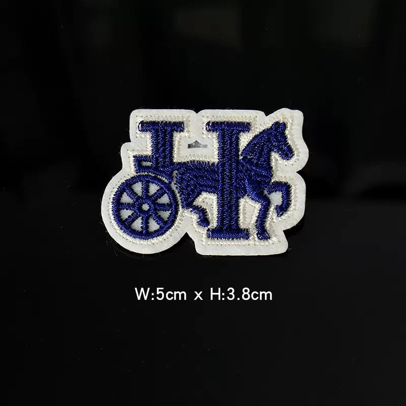 Embroidery Hermes Patches Custom Clothing Jackets