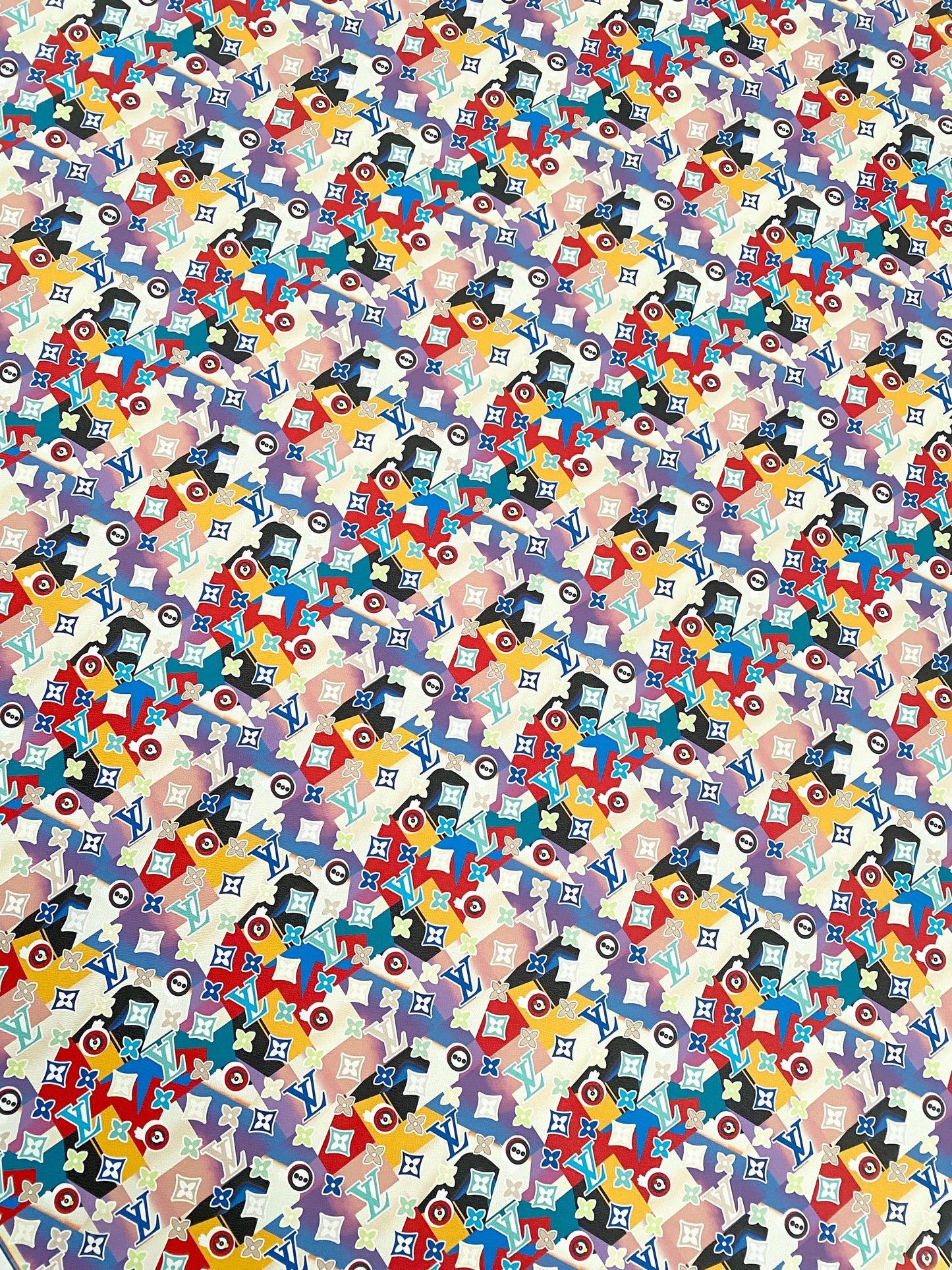 New Louis Vuitton Geometry Design for Handmade Custom Sneakers DIY Crafts