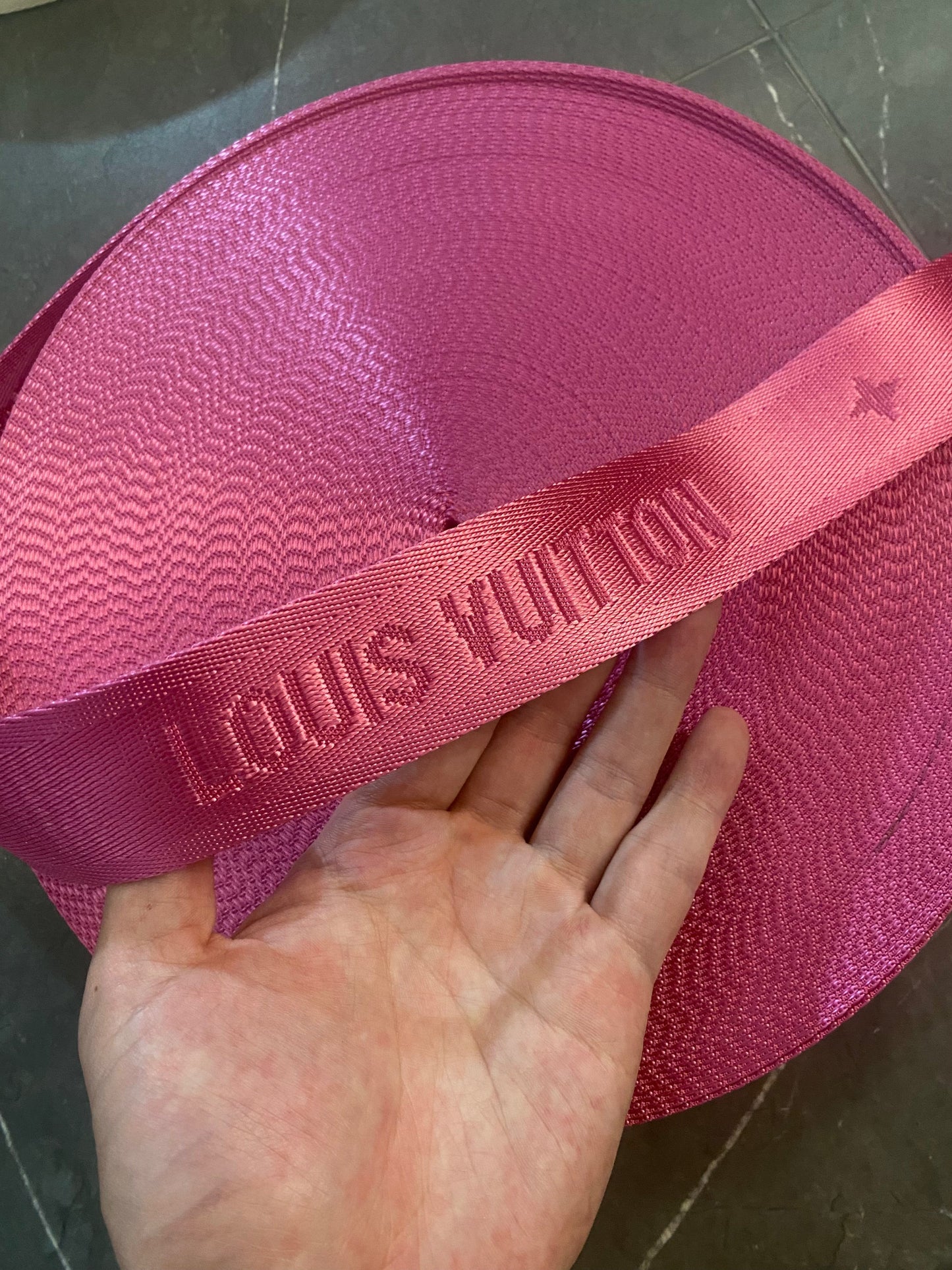 Hot Pink Louis Vuitton LV Bag Strap for Handmade DIY Crafts Upholstery