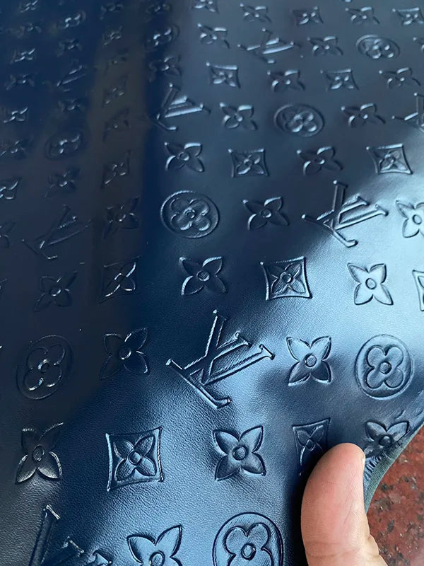 Navy LV Car Upholster Interior Leather