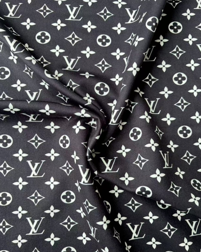 Black LV Stretchy Fabric Speaker Pod Cover Suede Fabric
