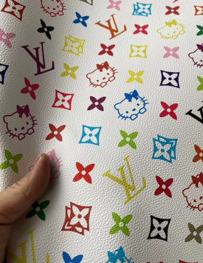 Colorful Louis Vuitton Hello Kitty Takashi Murakami Sneaker Leather