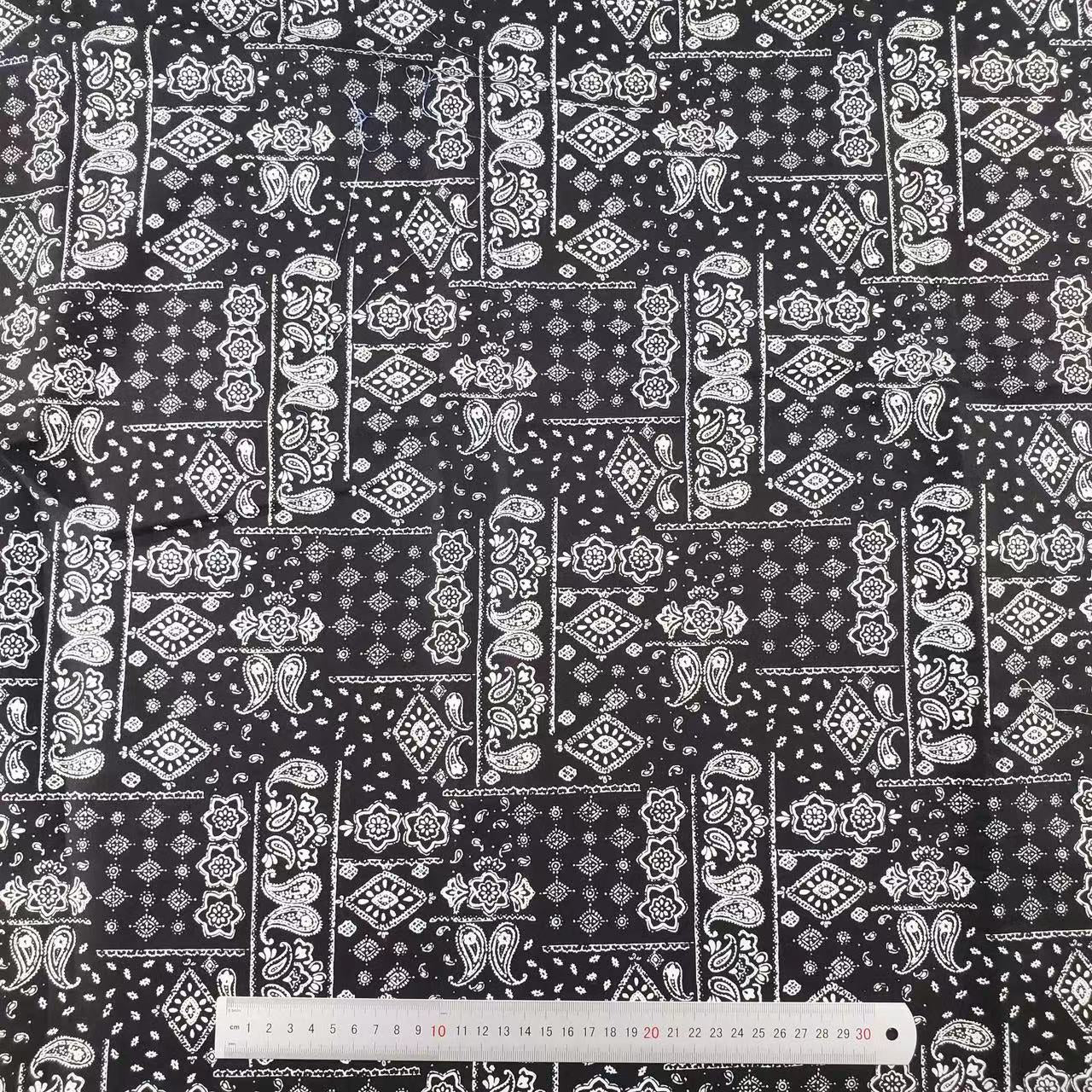 Colorful Bandana Paisley Cotton Fabric for Custom Handmade Scarves