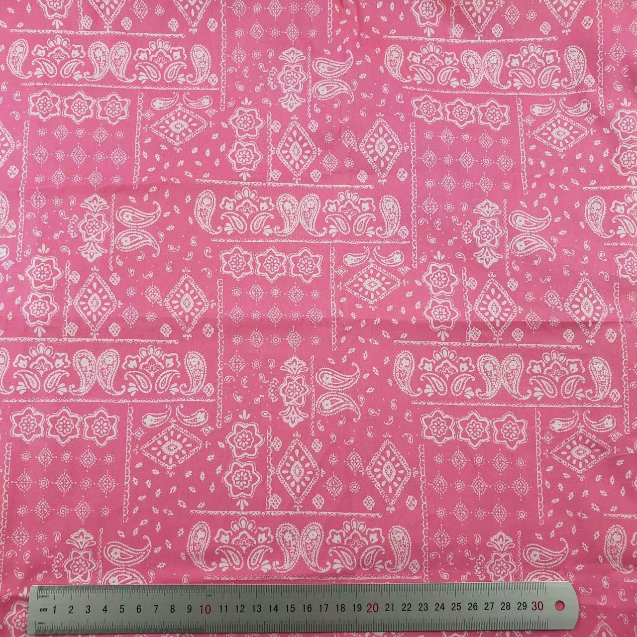 Colorful Bandana Paisley Cotton Fabric for Custom Handmade Scarves
