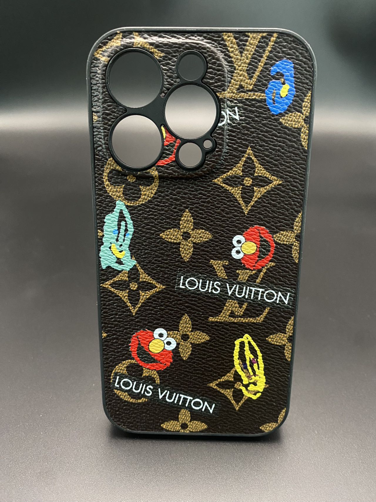 Sesame Street Louis Vuitton Leather iPhone Case