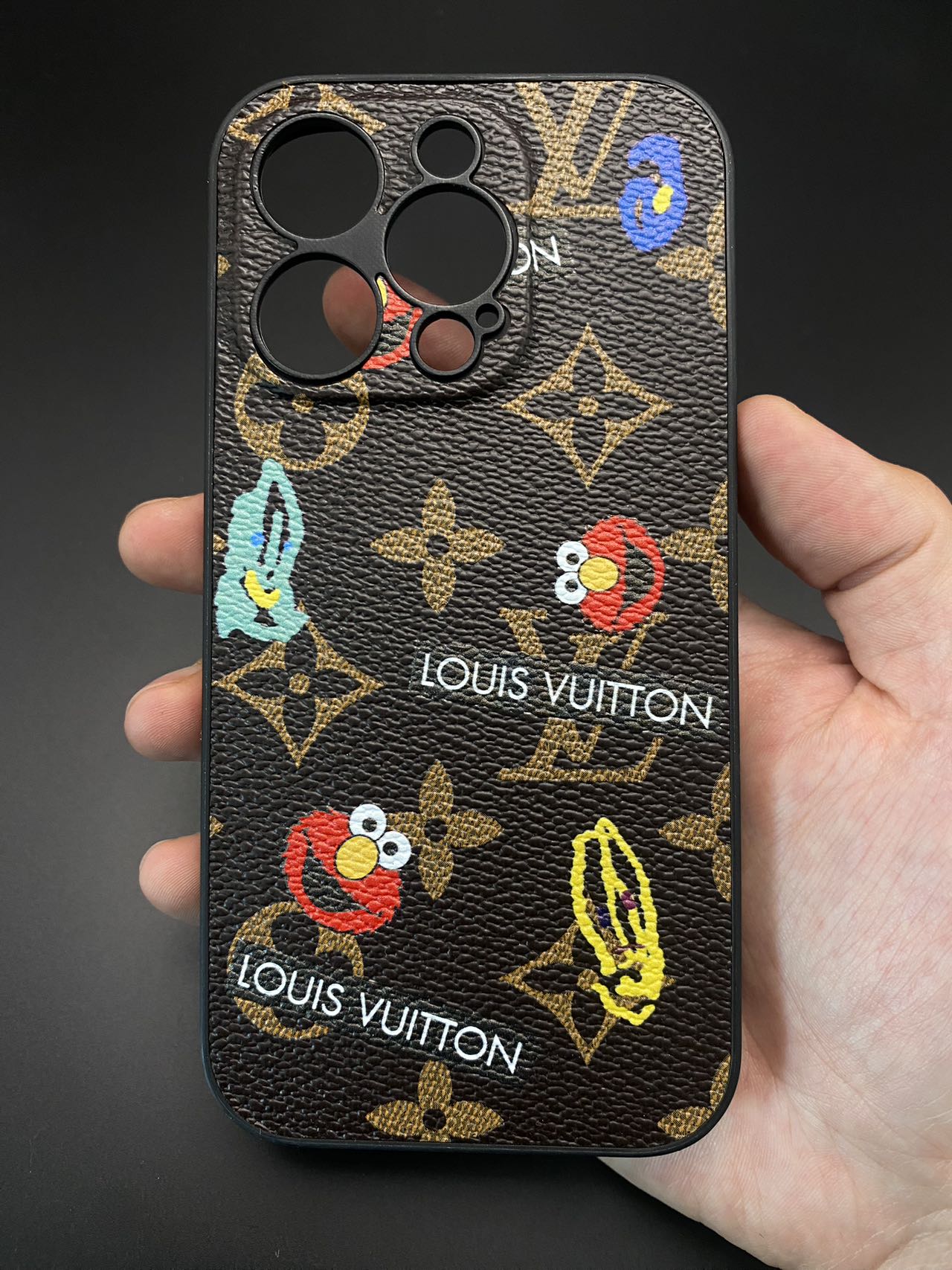 Sesame Street Louis Vuitton Leather iPhone Case