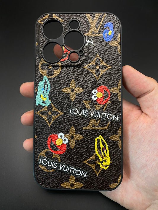 Sesame Street Louis Vuitton Leather iPhone Case