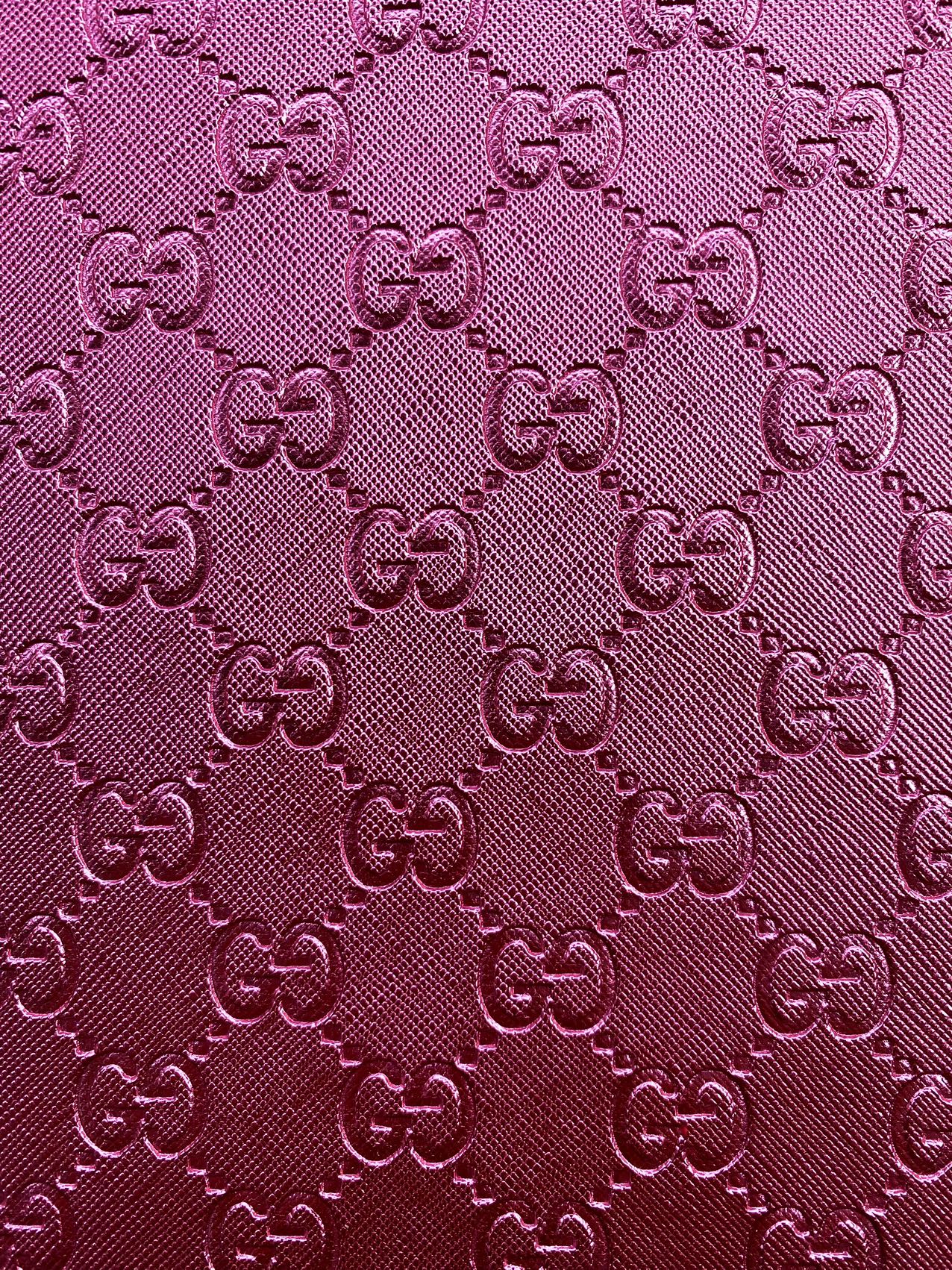 Peach Pink Shiny Soft Gucci Leather Fabric for Nail Art Shoes Custom Sewing Projects
