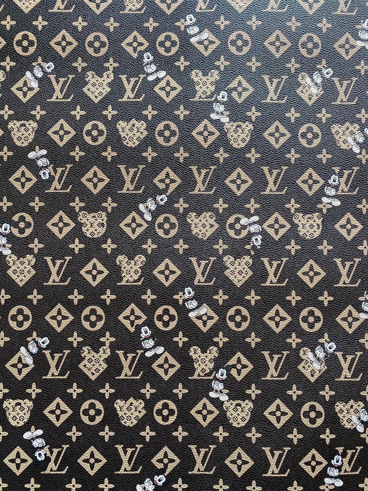Mickey Mouse LV Cartoon Designer Leather Sheet