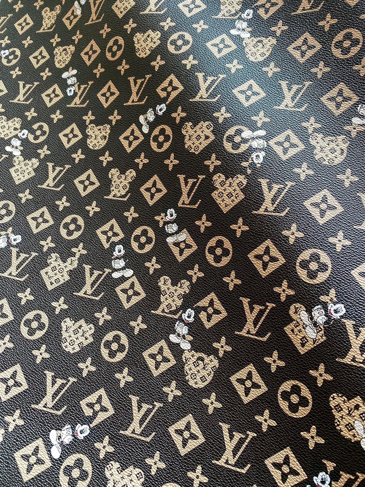 Mickey Mouse LV Cartoon Designer Leather Sheet