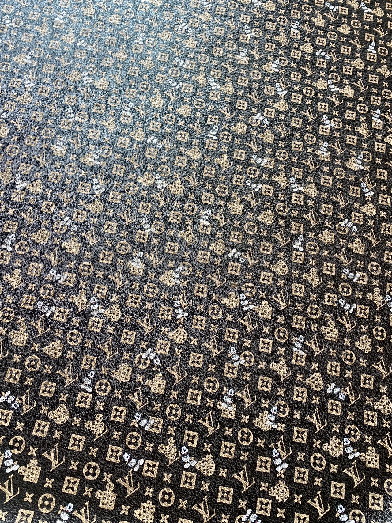 Mickey Mouse LV Cartoon Designer Leather Sheet