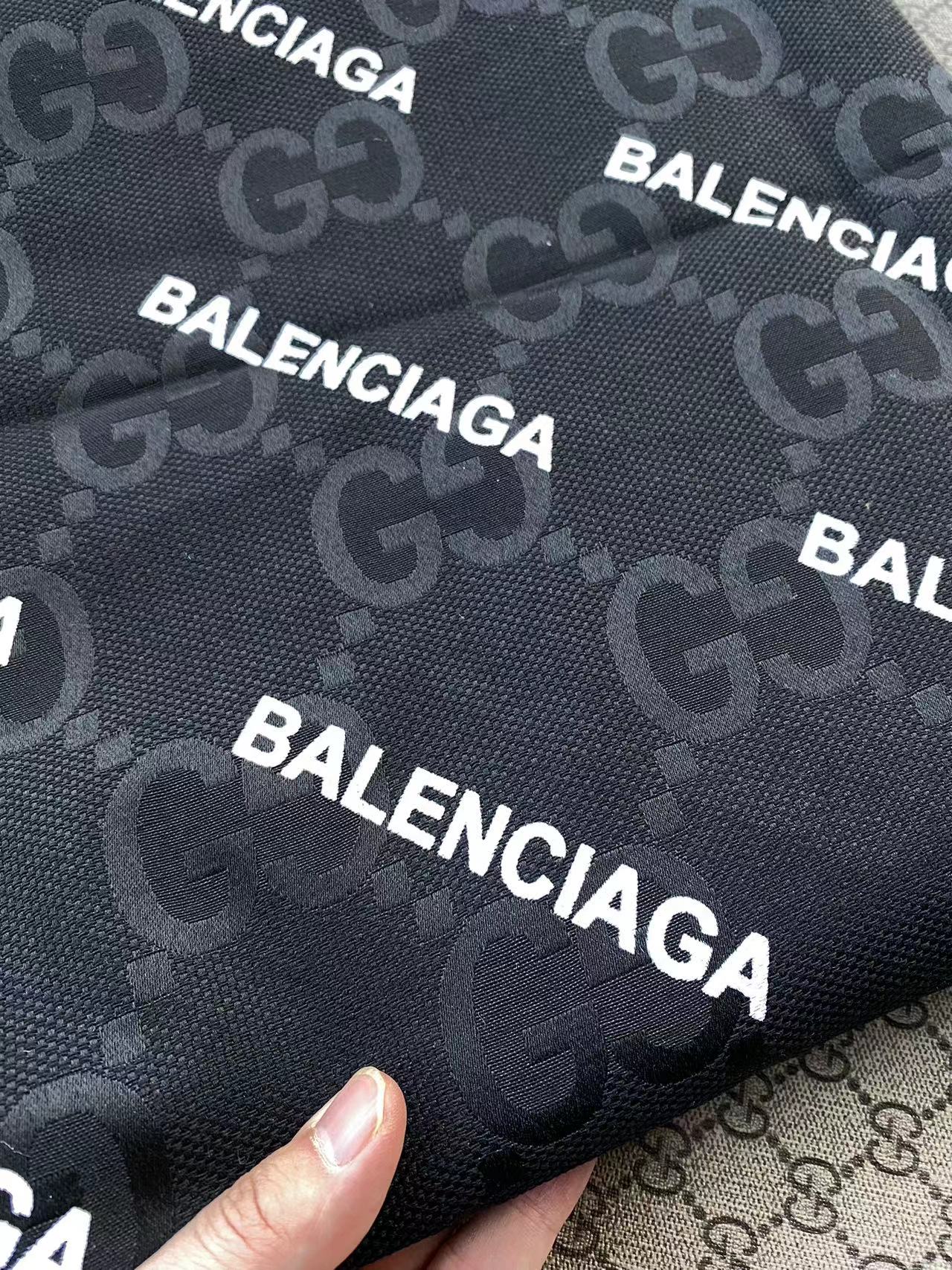 Black Gucci Balenciaga Jacquard Truck Upholstery Fabric