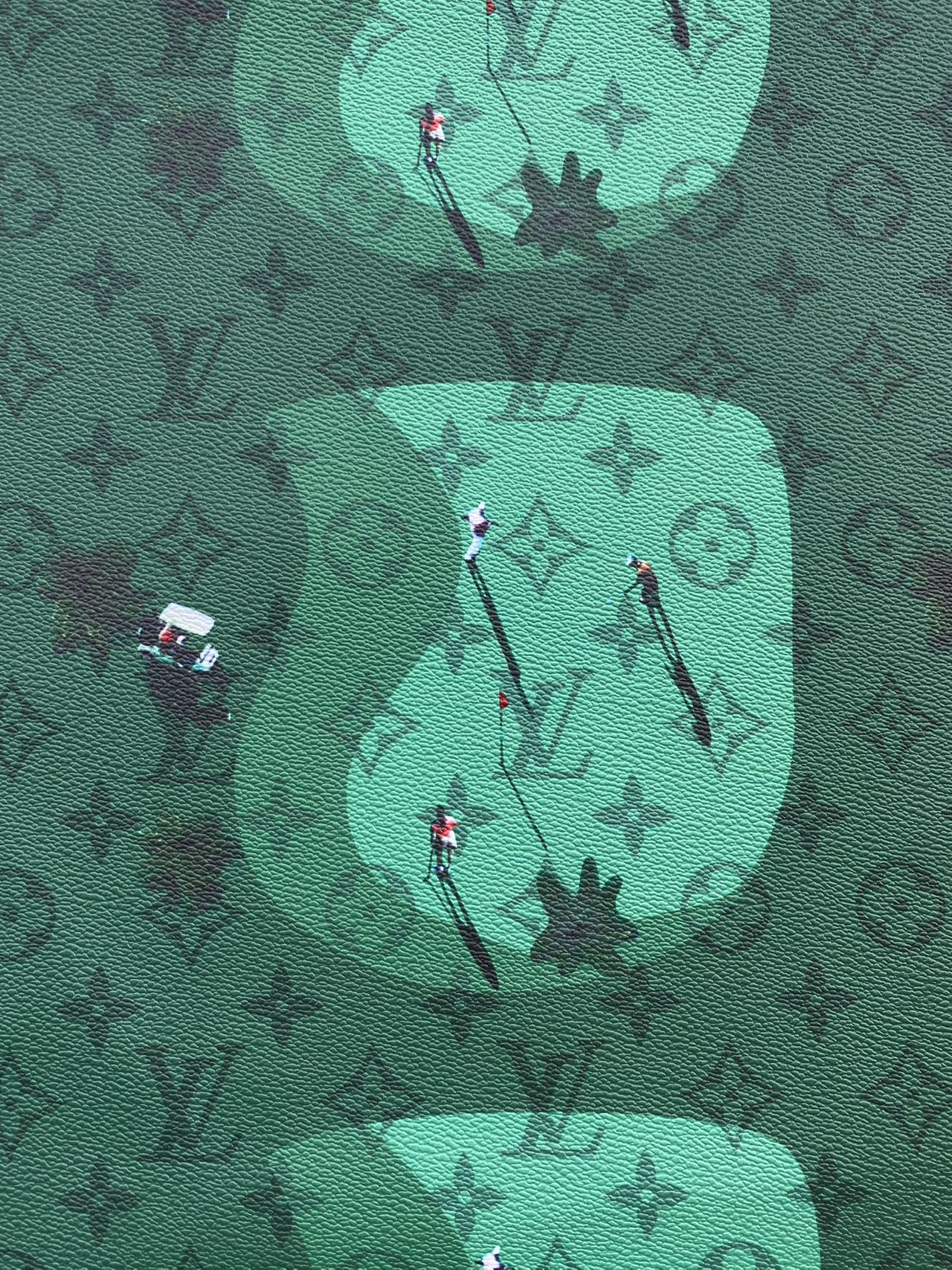 New Louis Vuitton Golf Custom Designer Fabric for Handmade DIY Handicraft