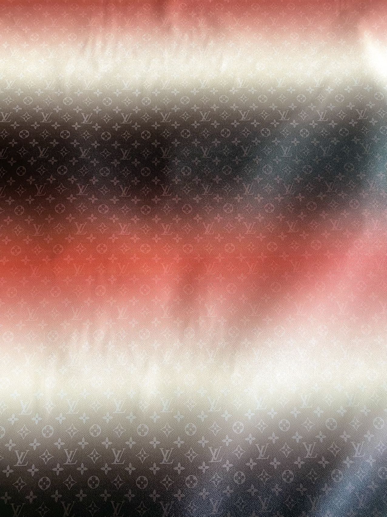 New Louis Vuitton Gradient Designer Fabric Leather Crafts Material
