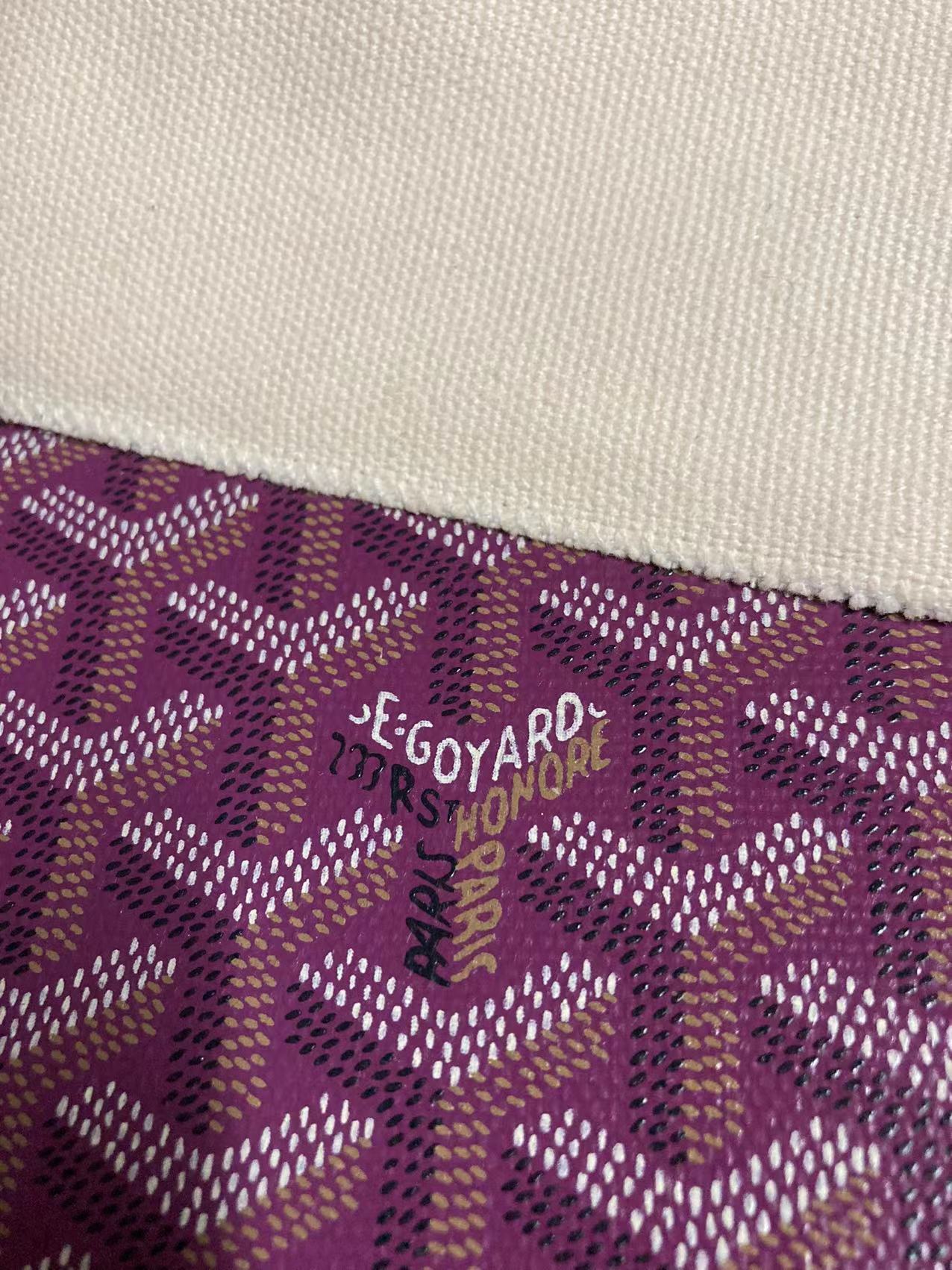 Purple Goyard Leather Canvas for Custom Furniture Fabric Sold by Yard