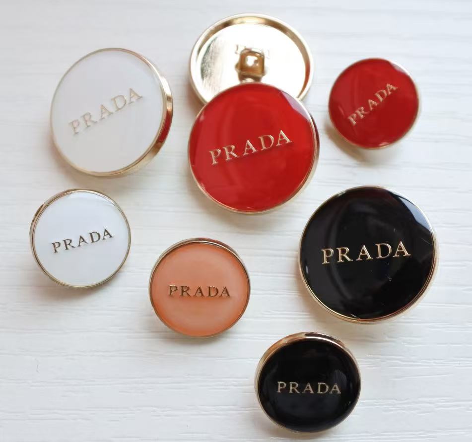 Handmade Designer Prada Buttons for Custom Apparel
