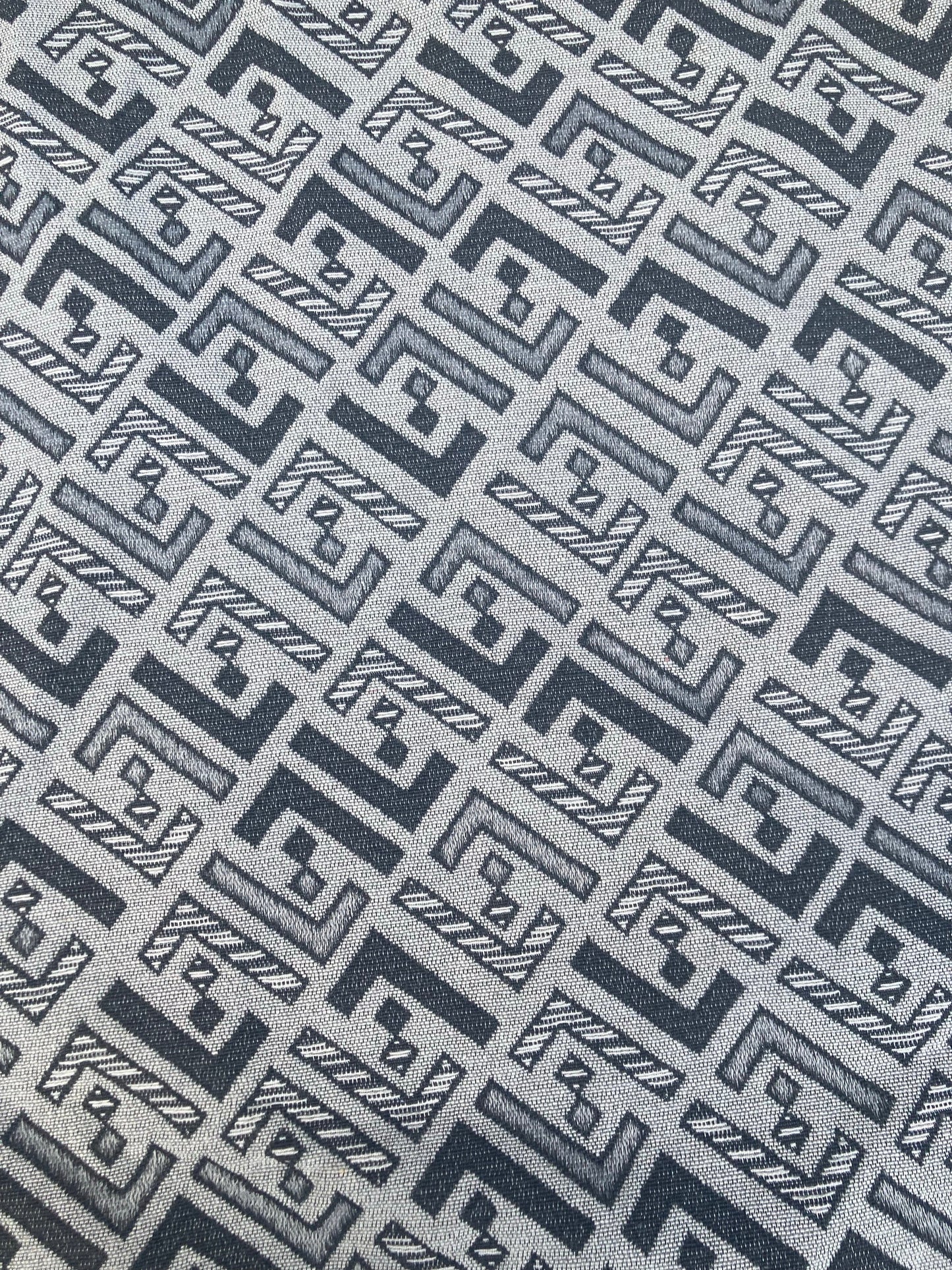 Jacquard Fendi Fabric Denim Sewing Handmade Supply