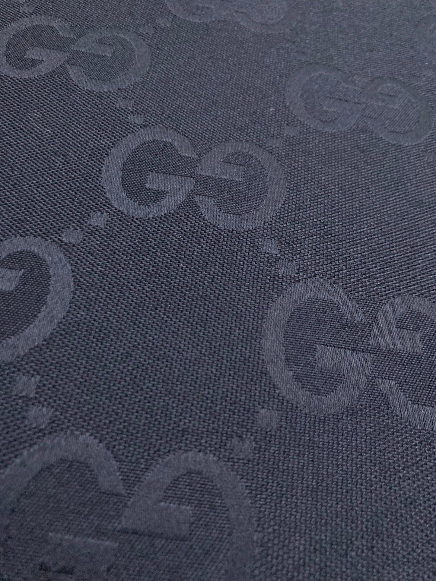Handmade Custom Pure Black Gucci Jacquard Fabric for Clothing