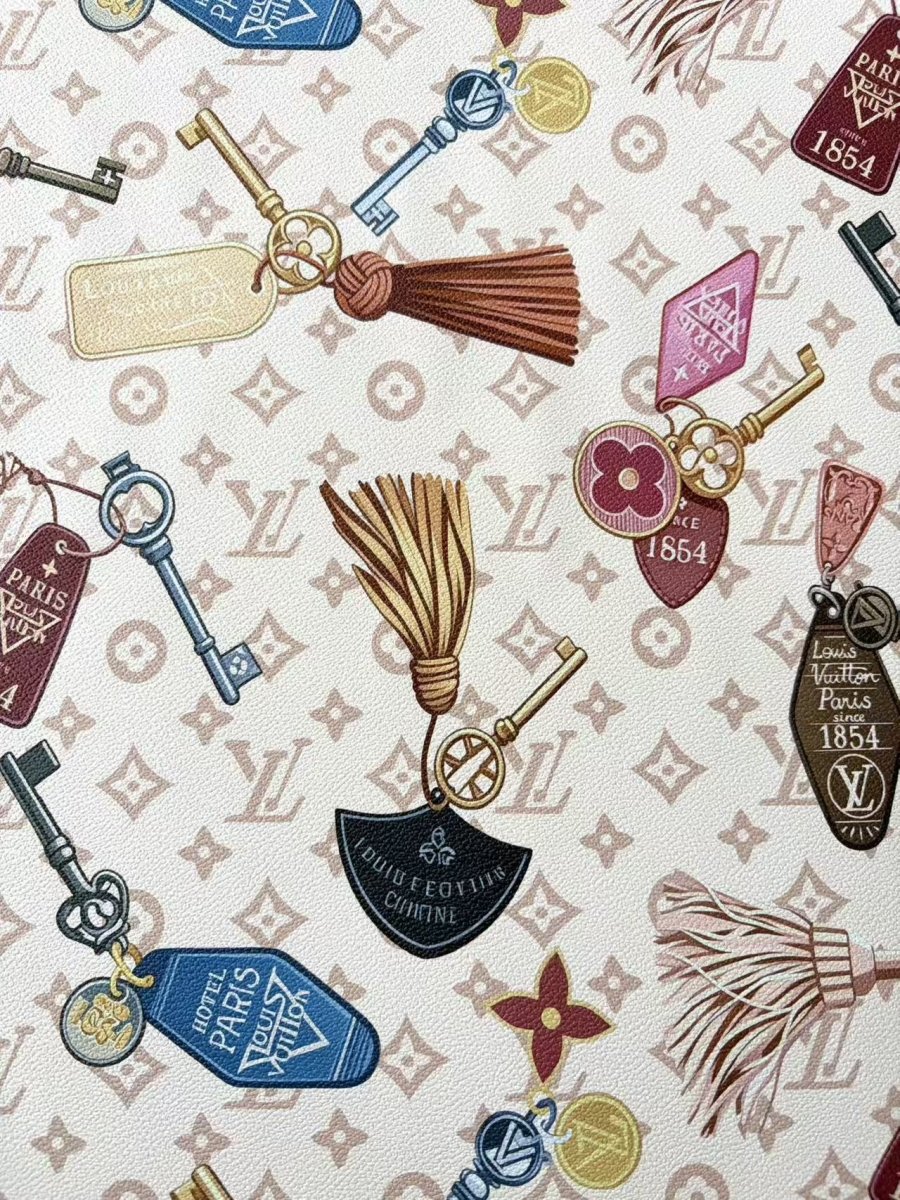 New Louis Vuitton Key Designer Leather Fabric for DIY Crafts Hobbylobby - mingfabricstore