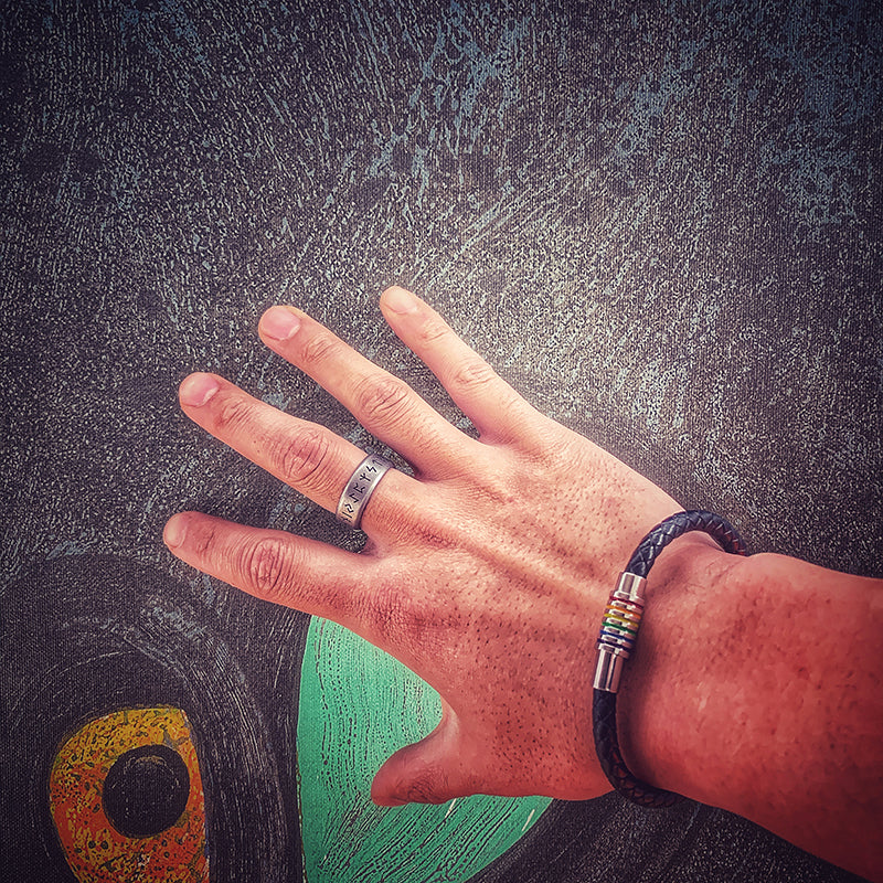 LGBT Leather Bracelet