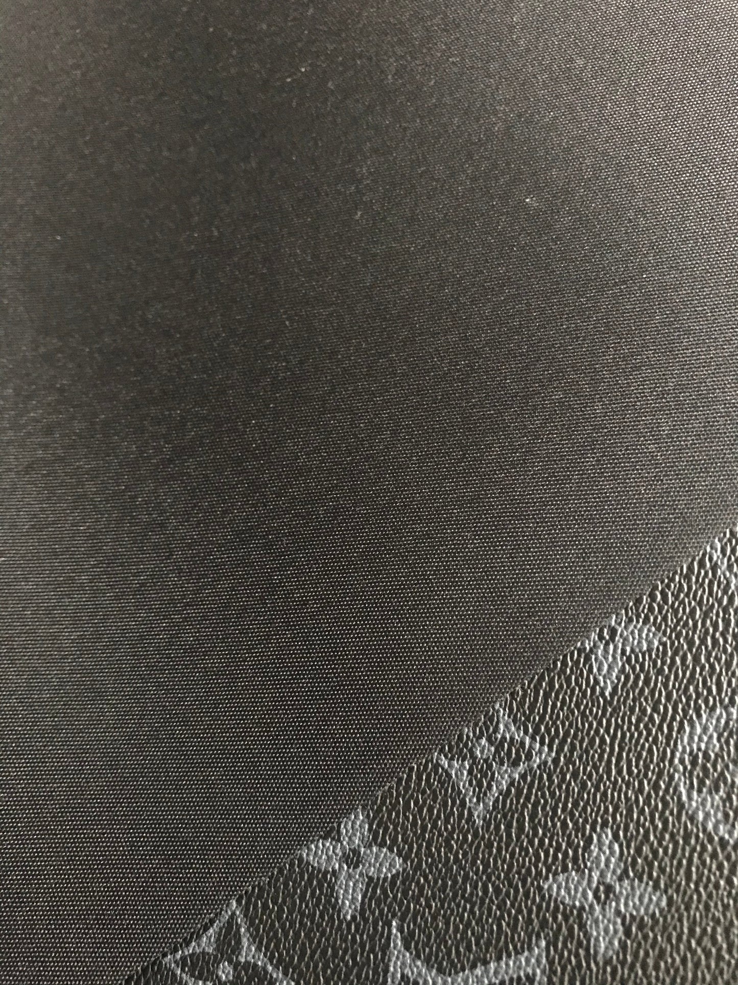 Classic black grey lv leather vinyl fabric for bag handmade custom