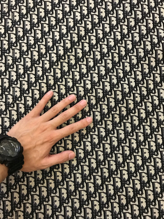 Classic Dior jacquard fabric cloth for bag and shoe custom