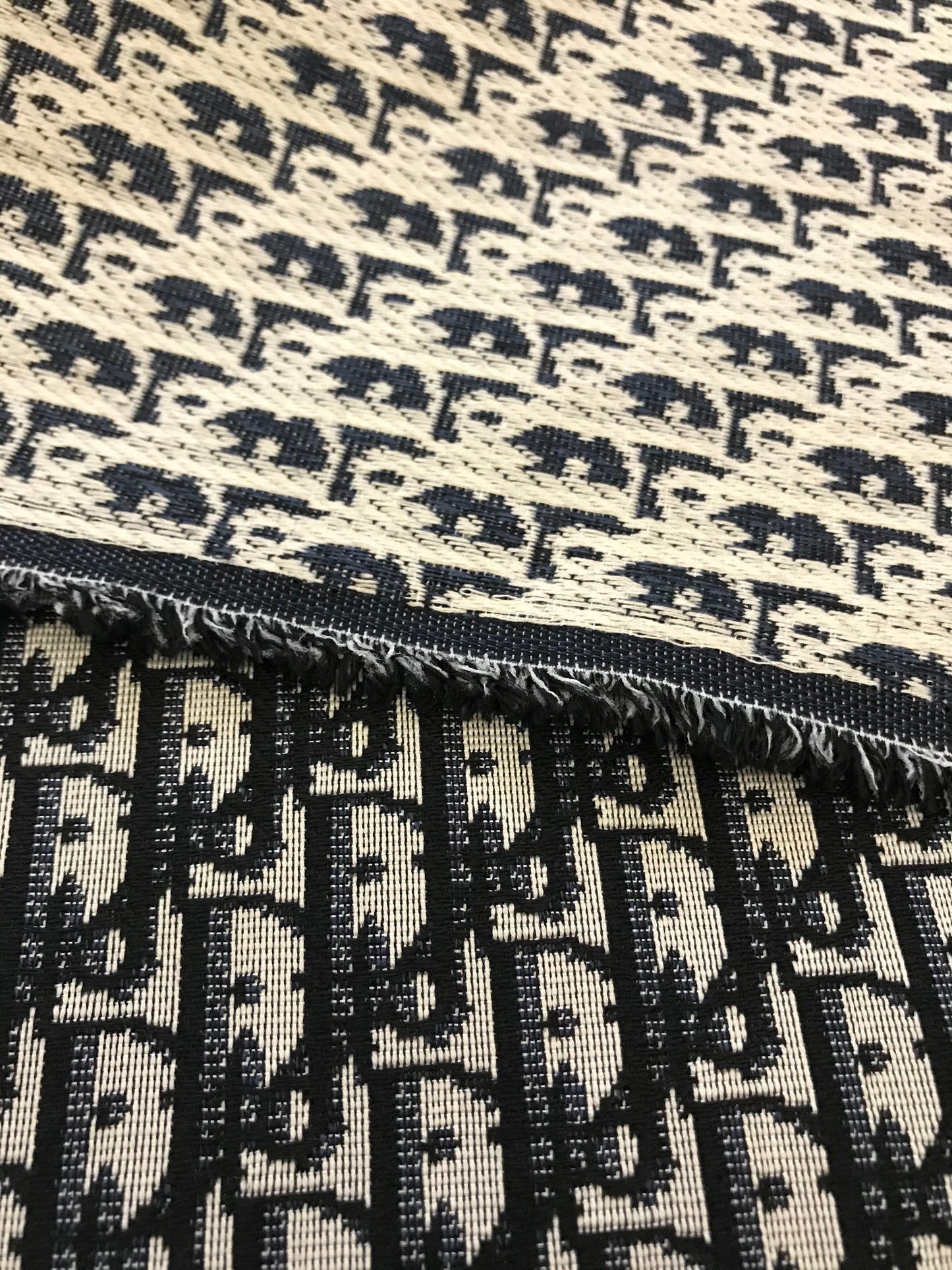 Classic Dior jacquard fabric cloth for bag and shoe custom