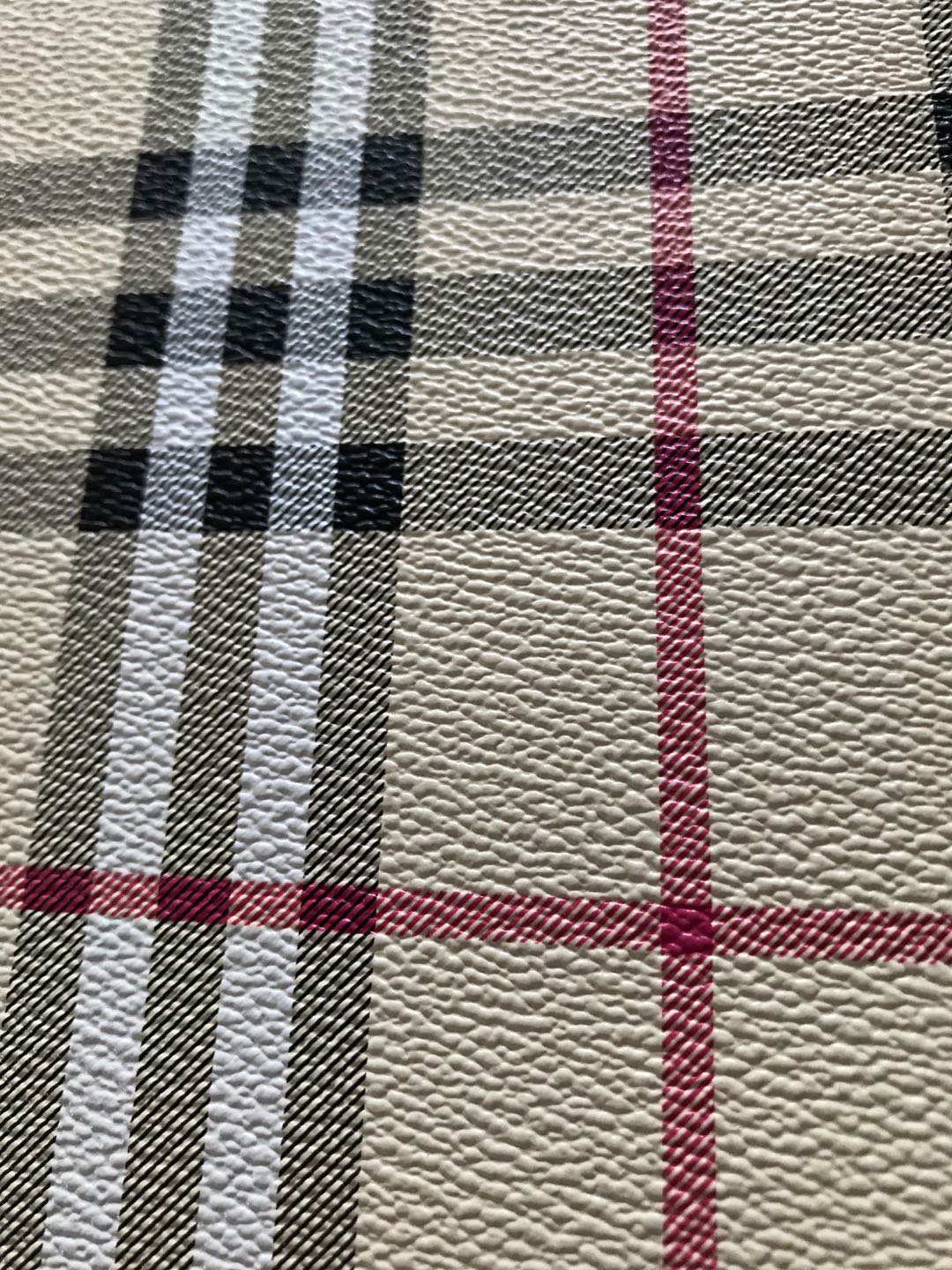 Classic Burberry Leather Fabric for Shoe Customs
