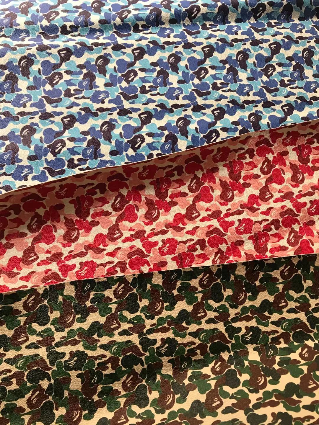 Blue Bape Leather for Custom