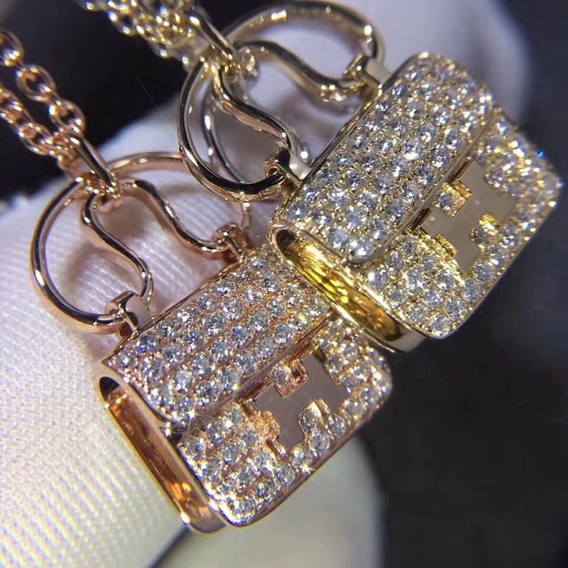 Hermes diamond constance amulette pendant