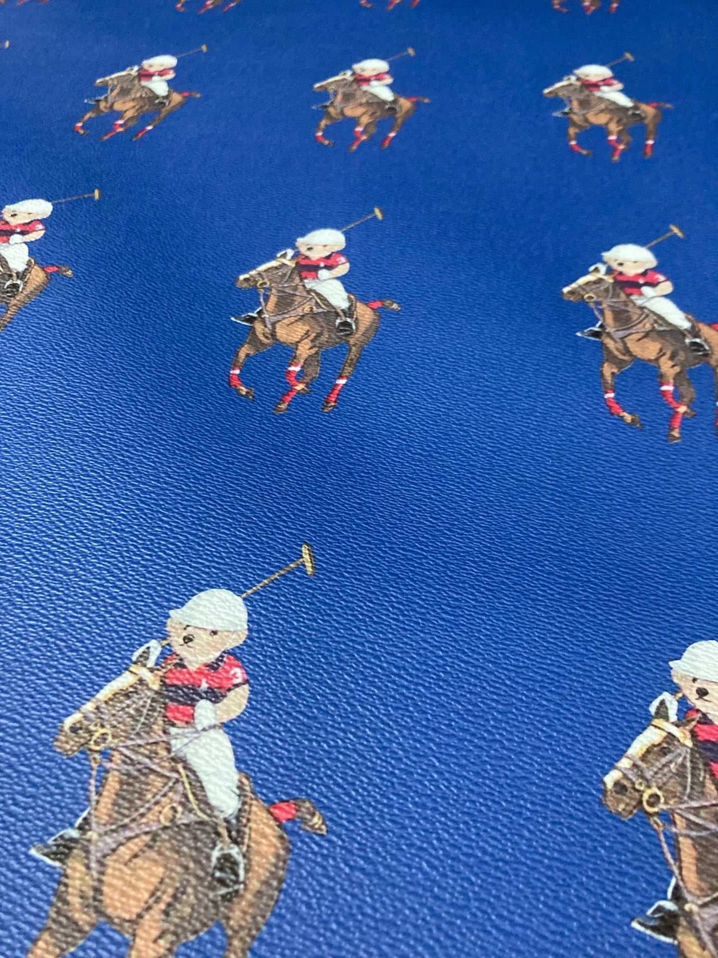 Custom Leather Handmade Classic PoLo Ralph Lauren Bear for Crafts