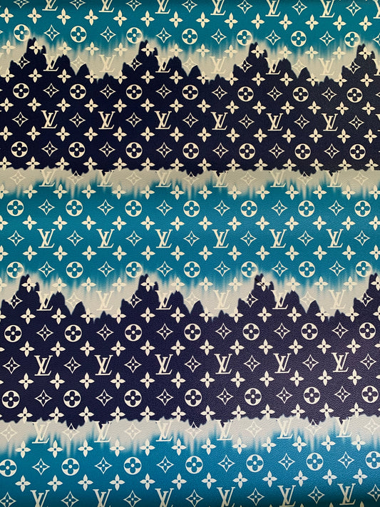 Blue Watercolor Normal Size LV leather