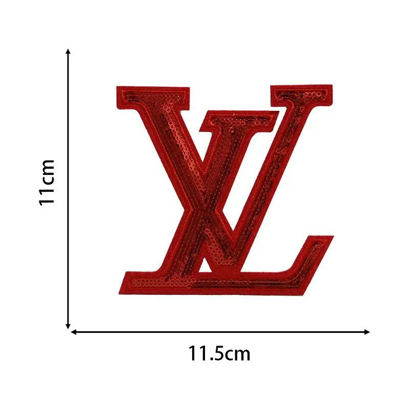 Embroidery LV Patches Custom Clothing Jackets