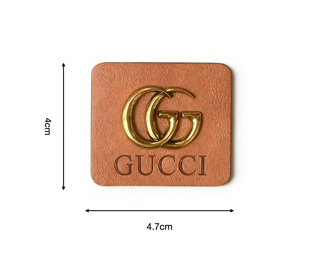 Gucci Vintage Leather Tag Label Patch for Handmade Crafts DIY