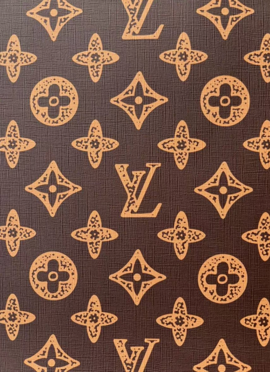 Brown Louis Vuitton Monogram Leather Sheet for Bag Repaid Crafts