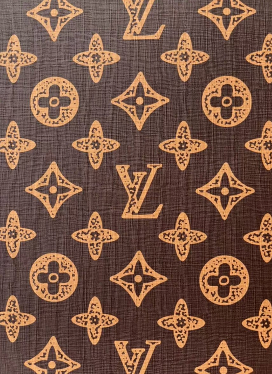 Brown Louis Vuitton Monogram Leather Sheet for Bag Repaid Crafts