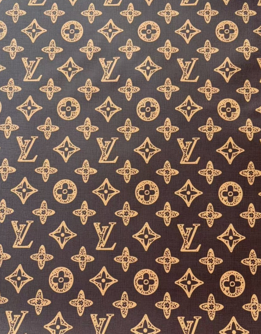 Brown Louis Vuitton Monogram Leather Sheet for Bag Repaid Crafts