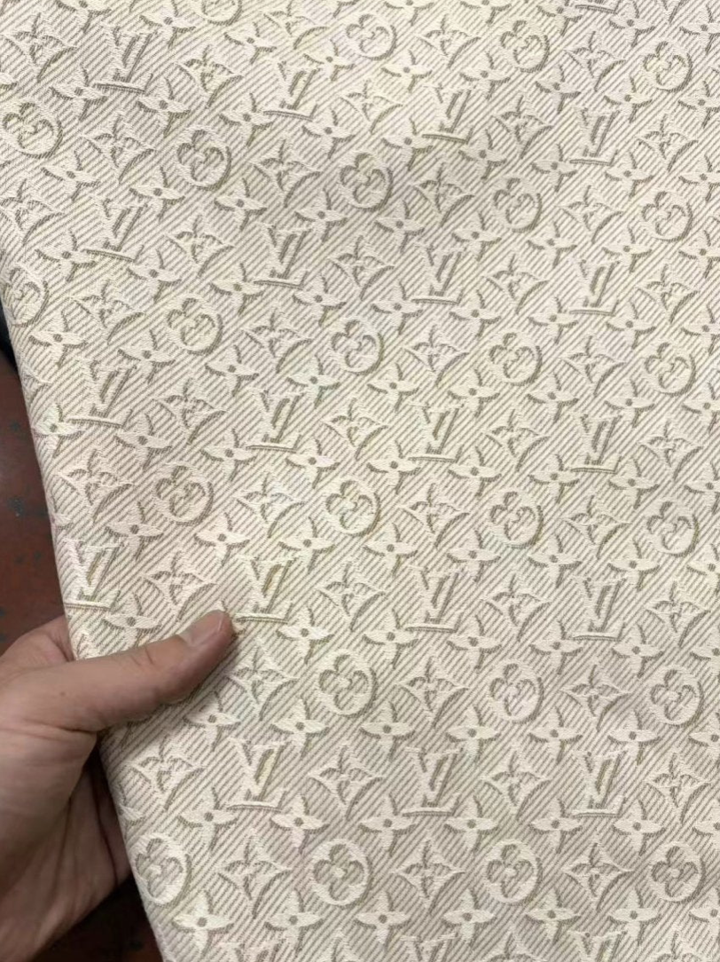 New Jacquard Designer Louis Vuitton Fabric DIY Bag Repaid Upholstery