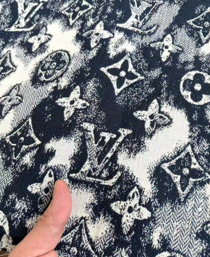 Jacquard Louis Vuitton Designer Fabric for DIY Sewing Craft Upholstery